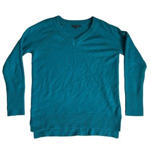 Staccato Turquoise V-neck Long Sleeve Sweater | Women's S